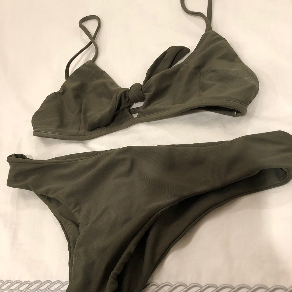 Army Green Tie Bikini